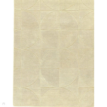 Penny Modern Geometric 3D Hand-Carved Hi-Low Soft Textured Wool Eucalyptus Green Rug-Origins-Rug Love - The Most Loved Rug Store
